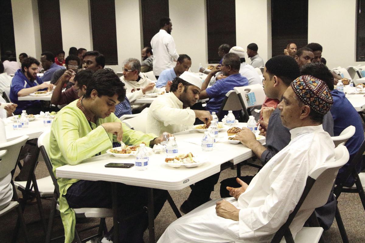 Al-Amaan Center community meal in the masjid hall