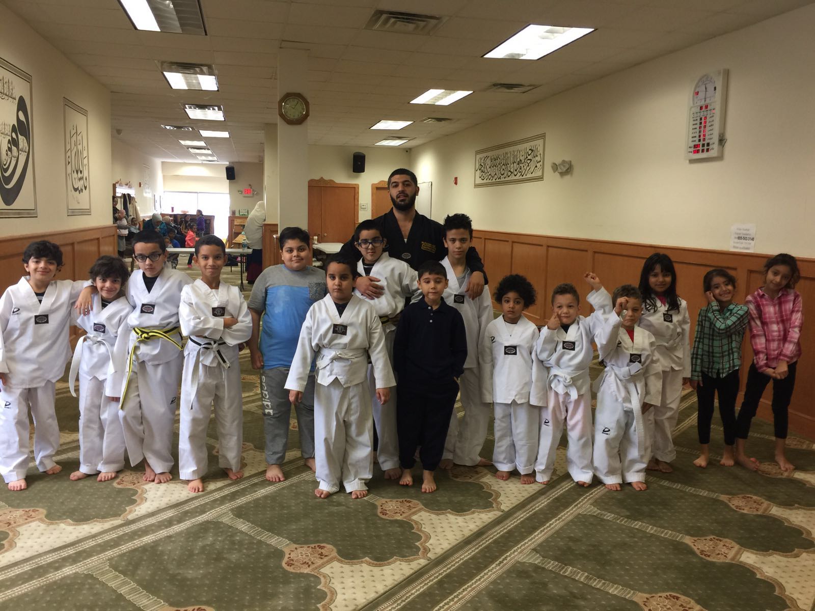 Youth class inside Al-Hoda Islamic Center in Jersey City