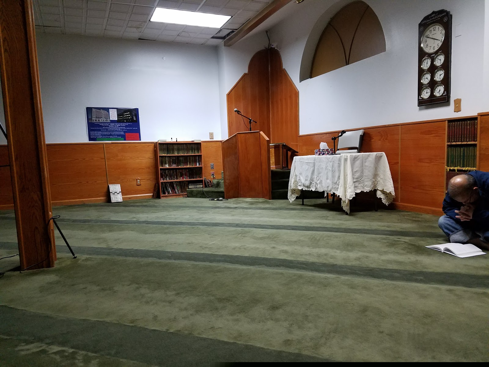 Al-Iman Mosque exterior and surrounding Astoria street view