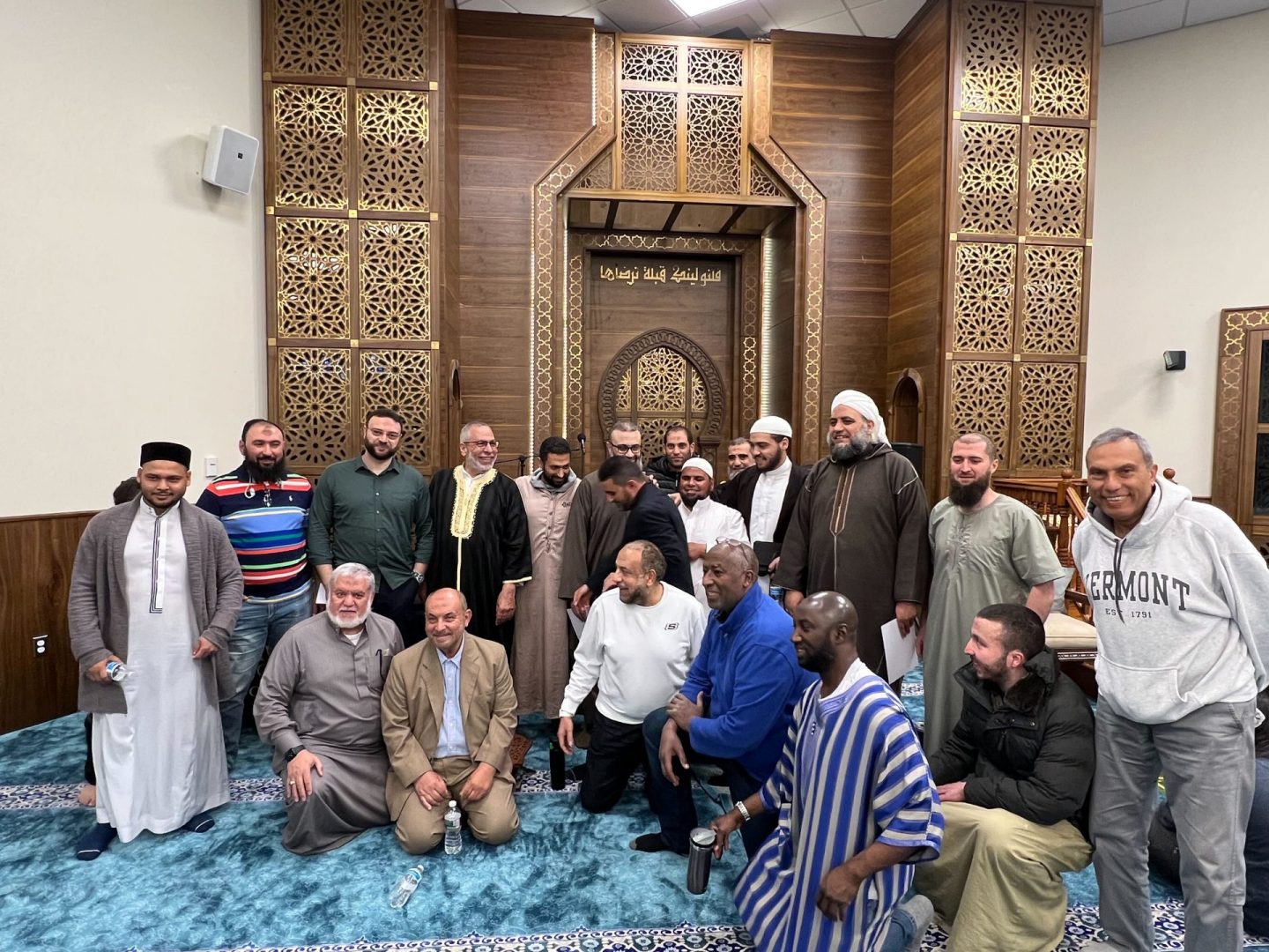 Al-Tawheed Islamic Center community gathered inside the Jersey City masjid