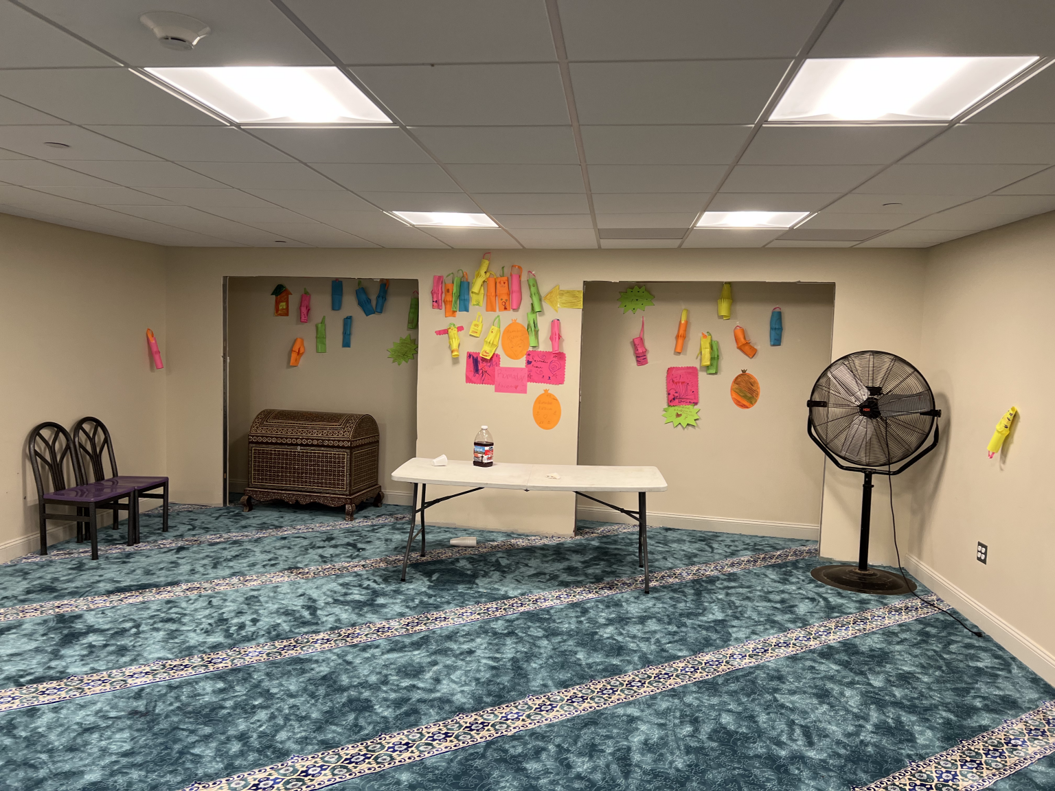 Al-Tawheed Islamic Center program room for Quran and community learning