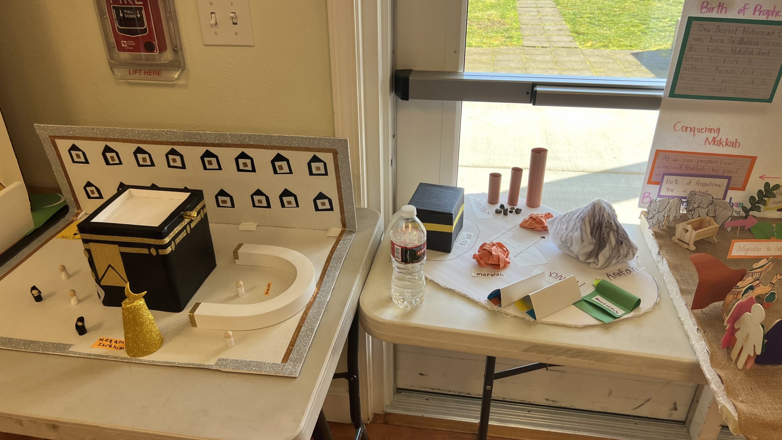 Classroom project table at Bilal Sunday School in Beaverton