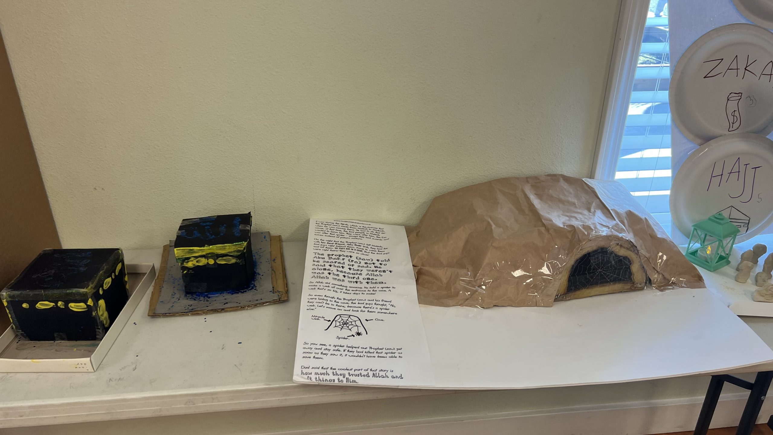 Bilal Sunday School project display inside Bilal Mosque Association