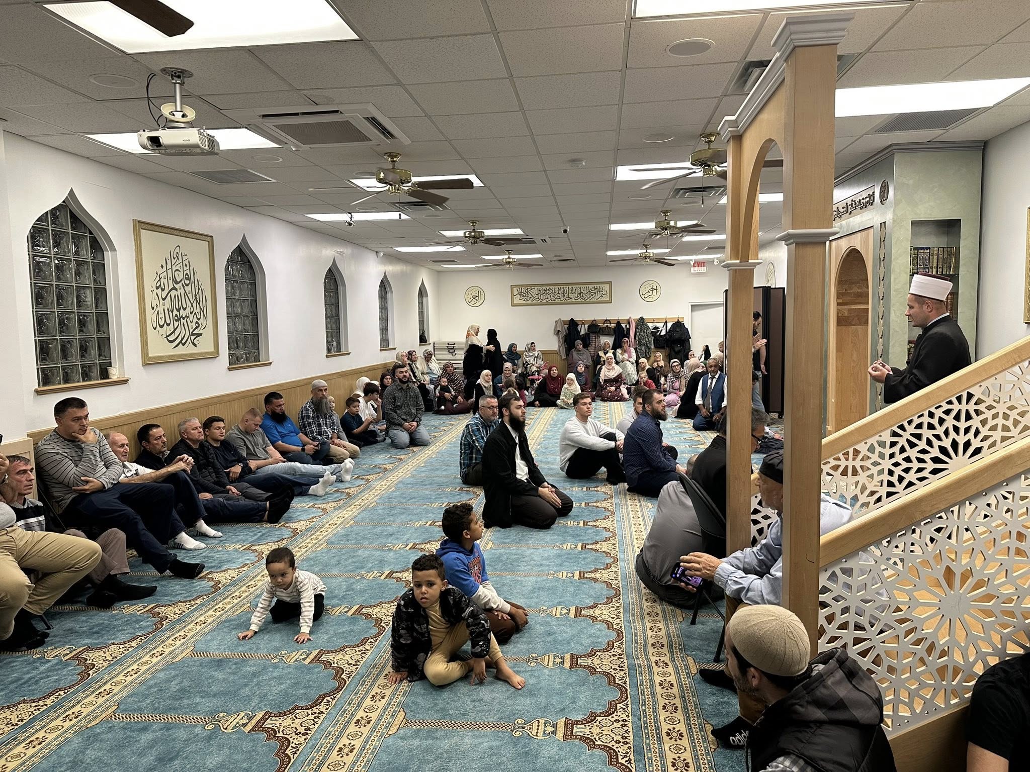 BHICNY community gathering photo from the official Bosnian Islamic Center of New York website