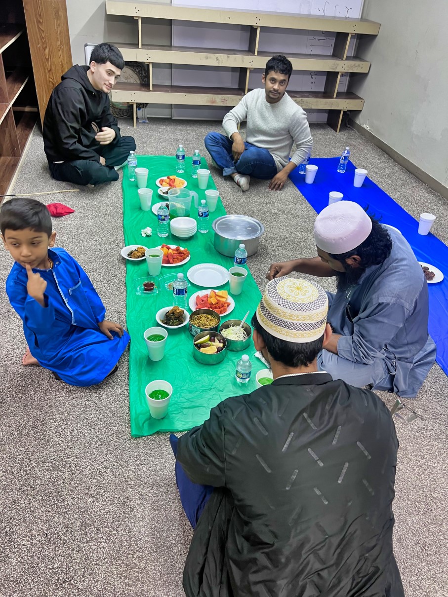 Burmese Islamic Center of Milwaukee community meal in Milwaukee, WI