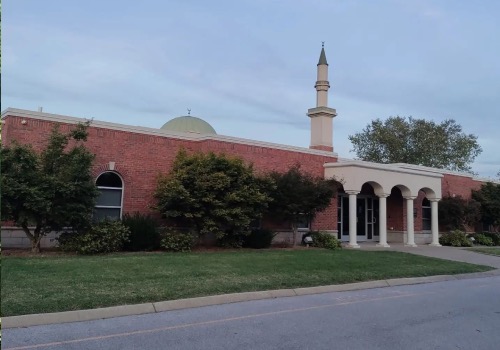 Dar El-Eman Islamic Center exterior and front entrance on Mansfield Road