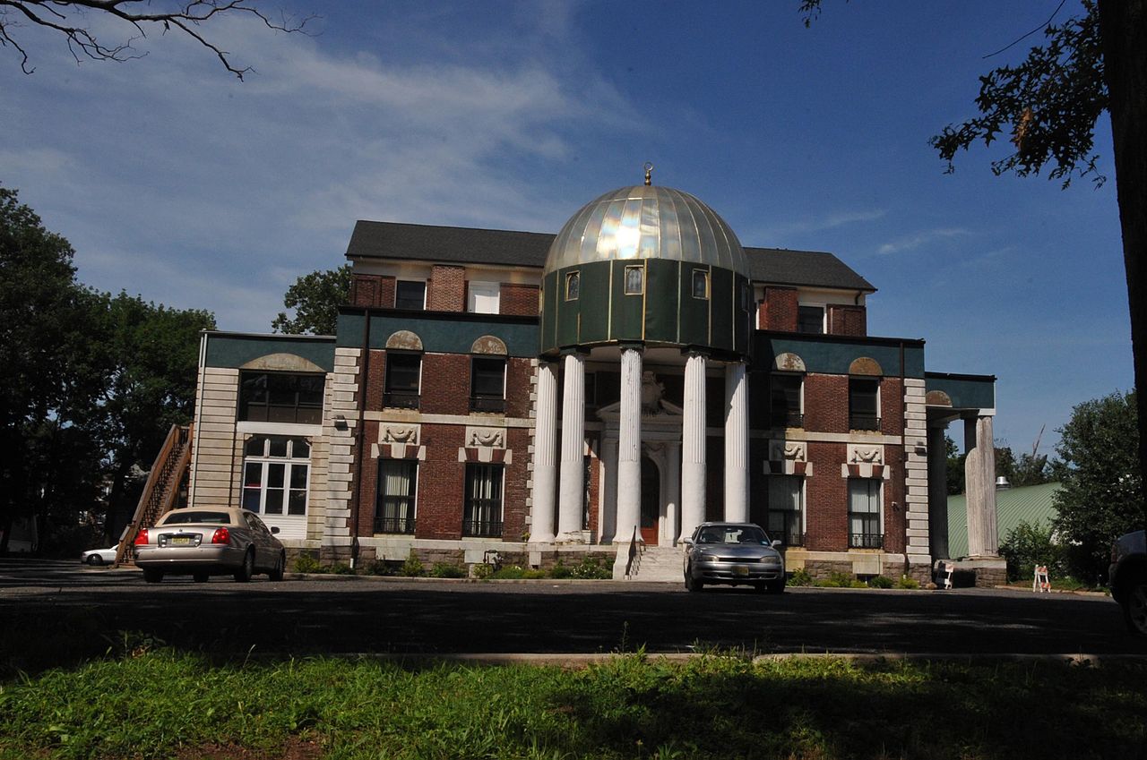 Exterior view of the Charles N. Fowler House landmark associated with the Dar-Ul Islam Mosque Salem Avenue site in Elizabeth, New Jersey