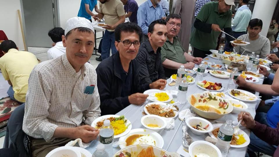 Masjid Hazrat Abubakr Siddique community iftar gathering in Flushing, NY