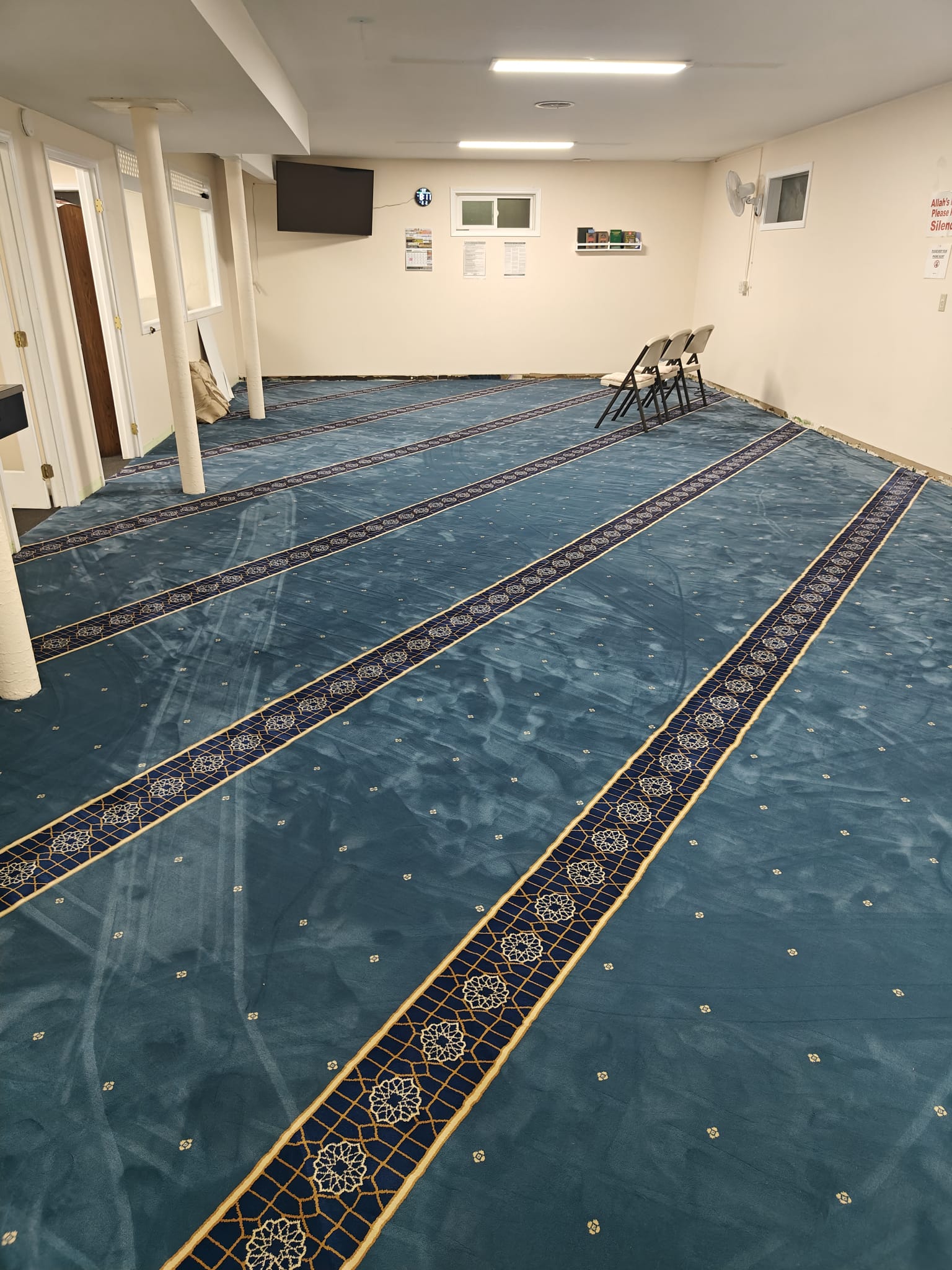 Islamic Center of Blaine prayer hall in Bellingham, WA