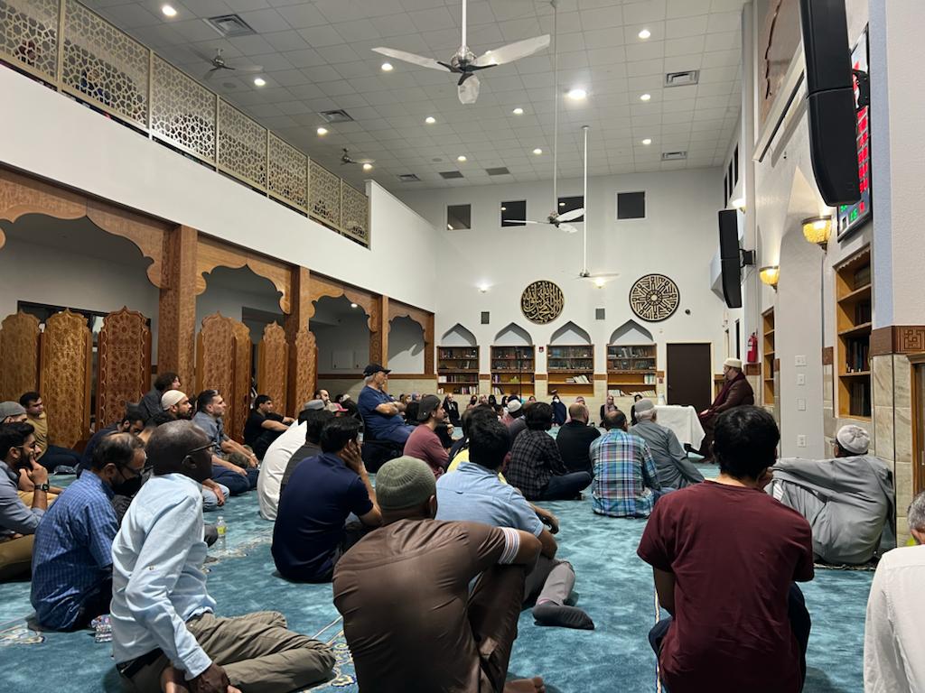 ICGA congregation gathered in the main prayer space