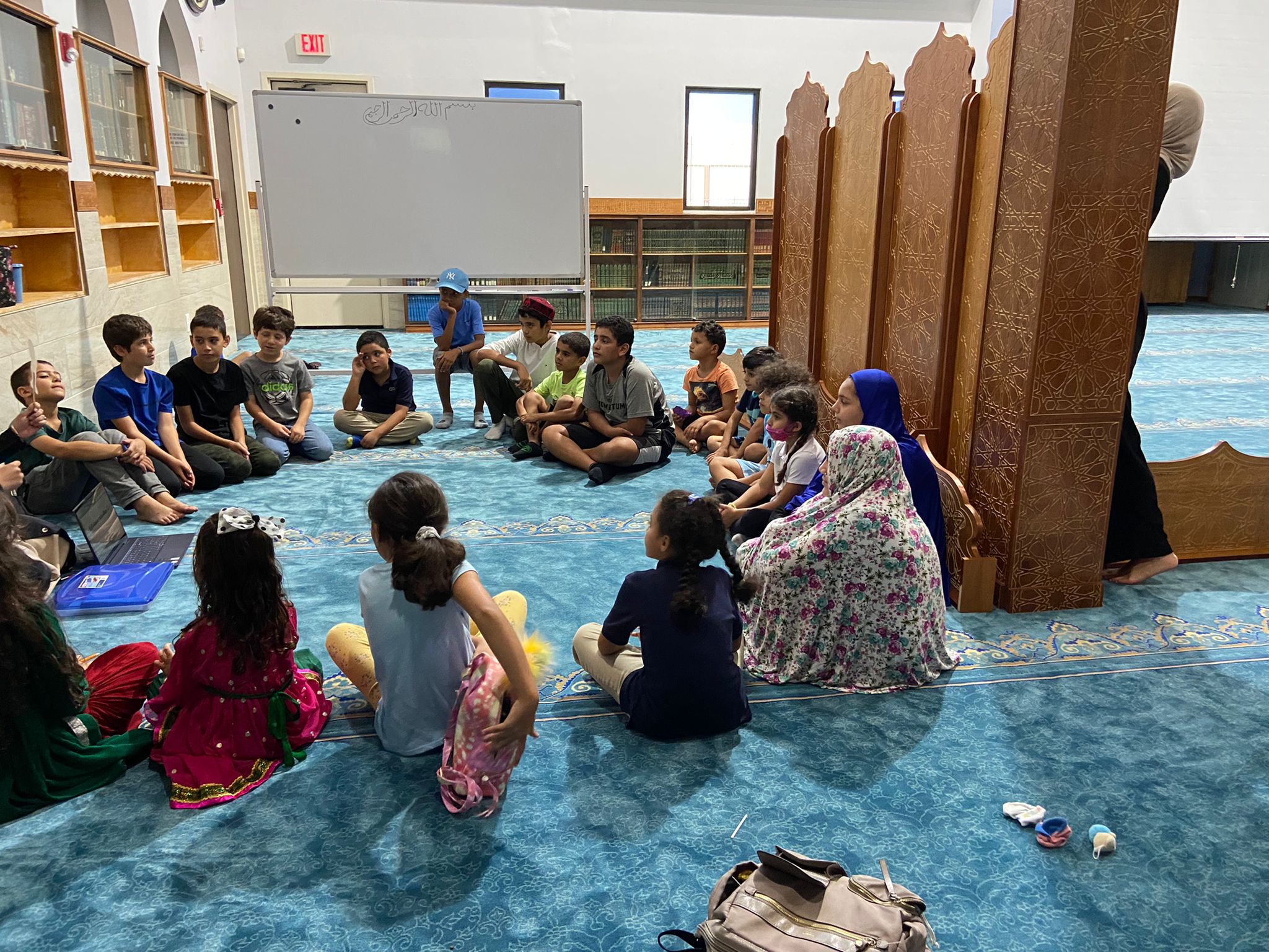 ICGA community program inside the masjid