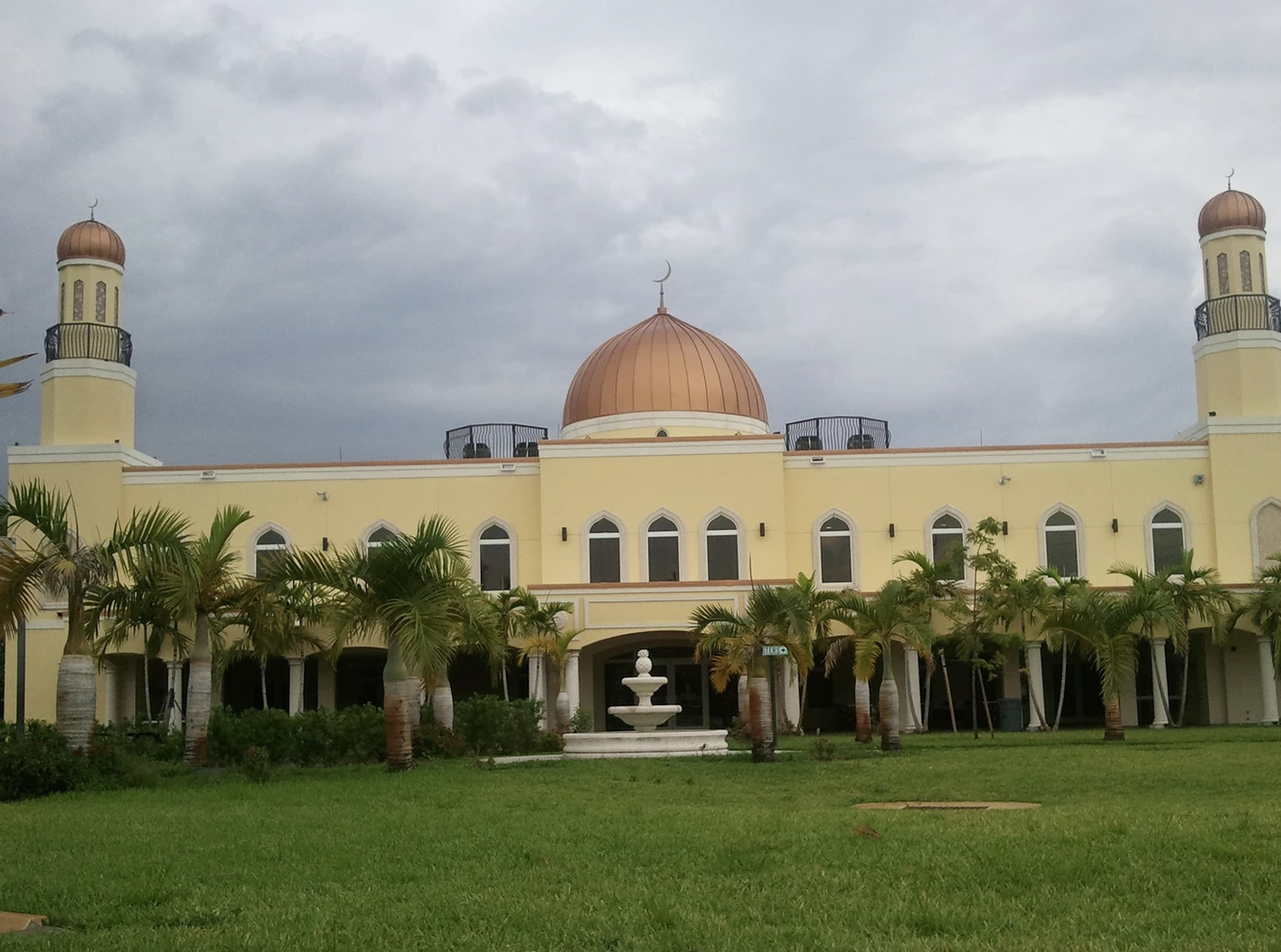 Islamic Center of Greater Miami exterior and domes in Miami Gardens, Florida