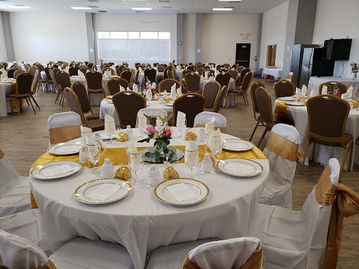 Community hall setup at Islamic Center of Henrico and Masjid Al-Falah
