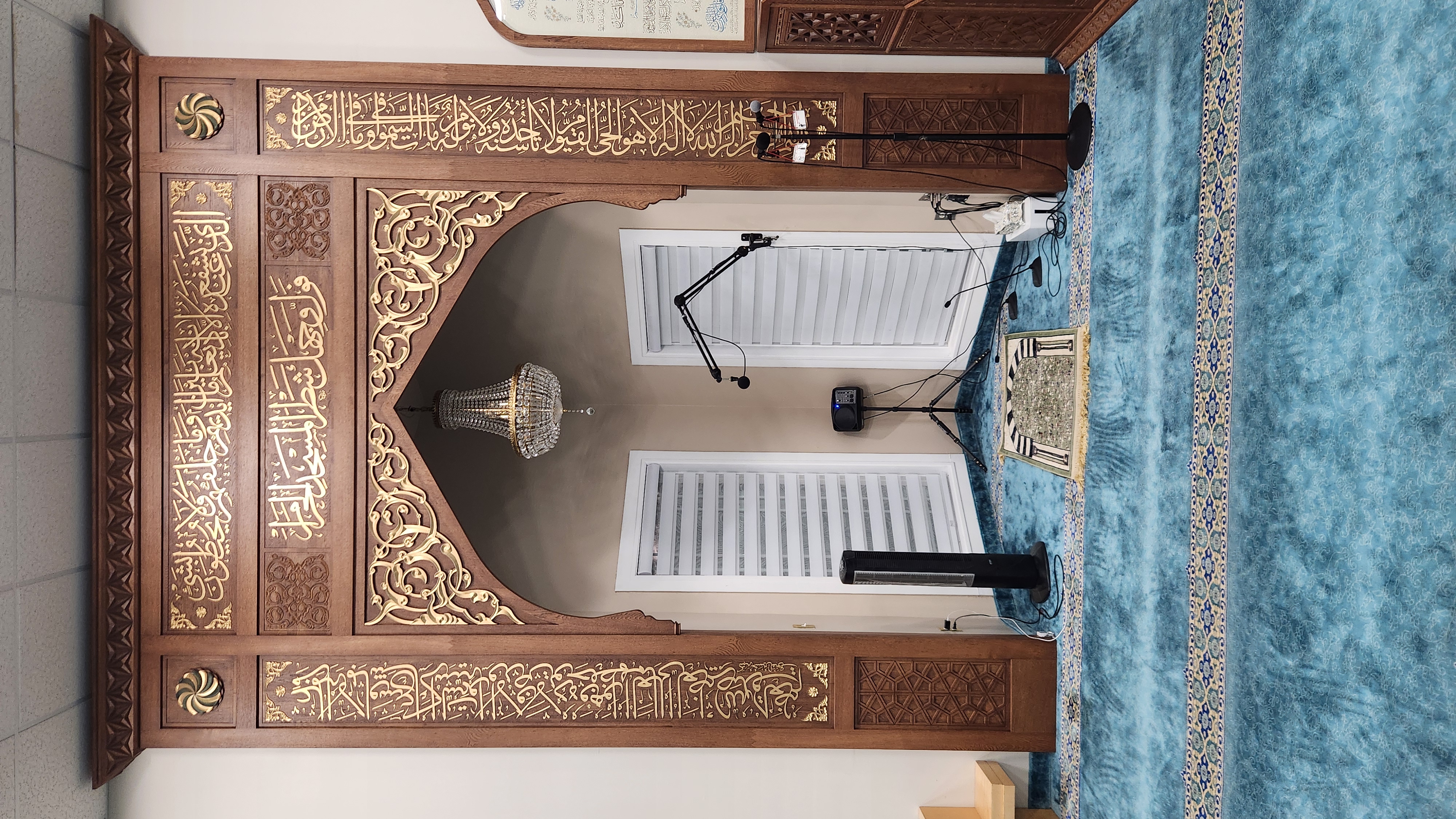 Prayer hall inside ICNE Sharon