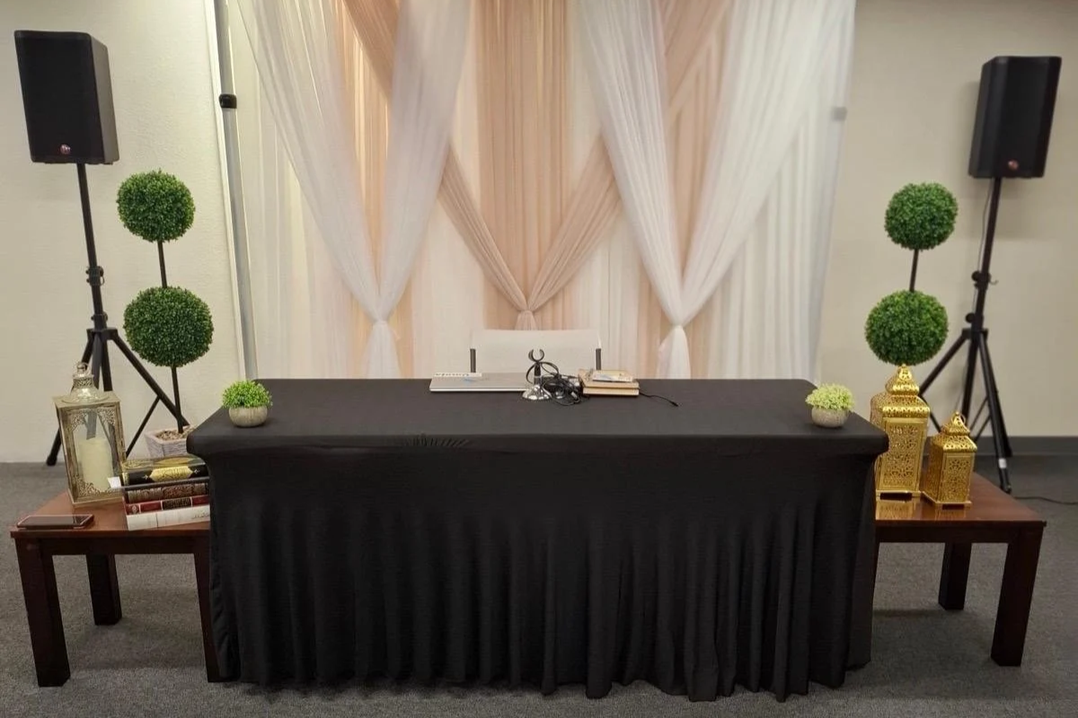 Islamic Center of North Sacramento indoor community setup in Sacramento, CA