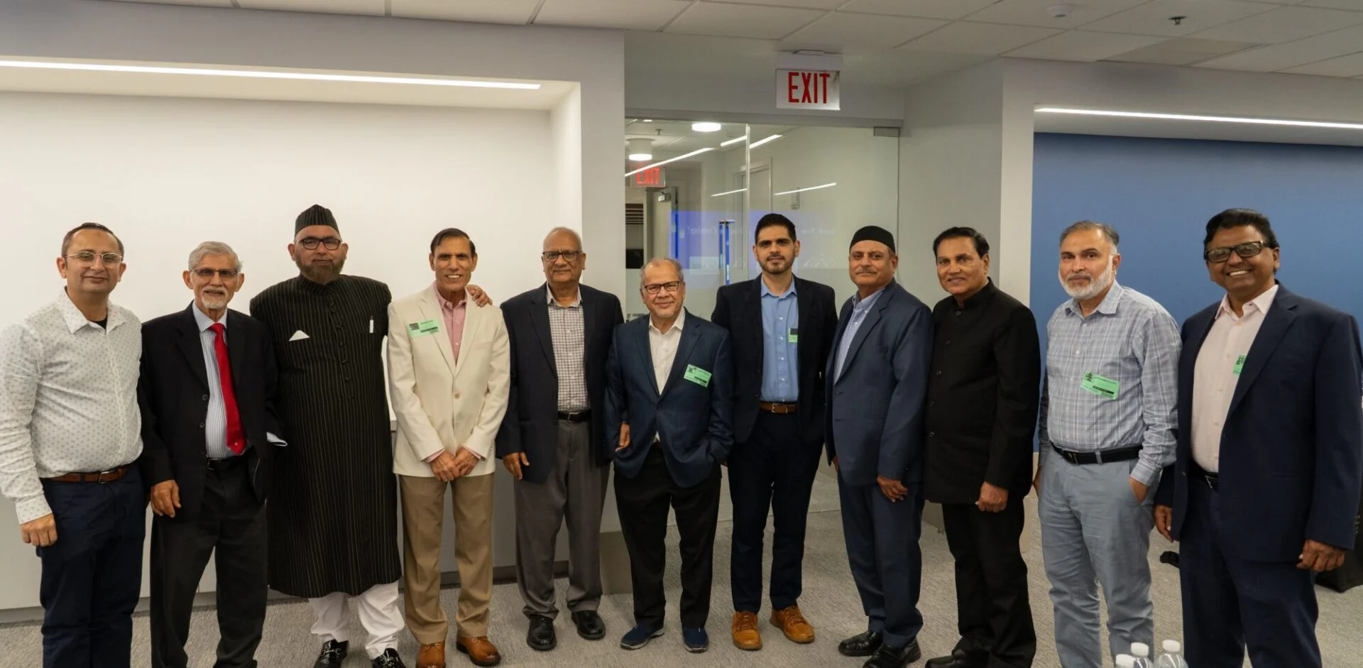Islamic Center of Orlando community leaders and guests gathered indoors