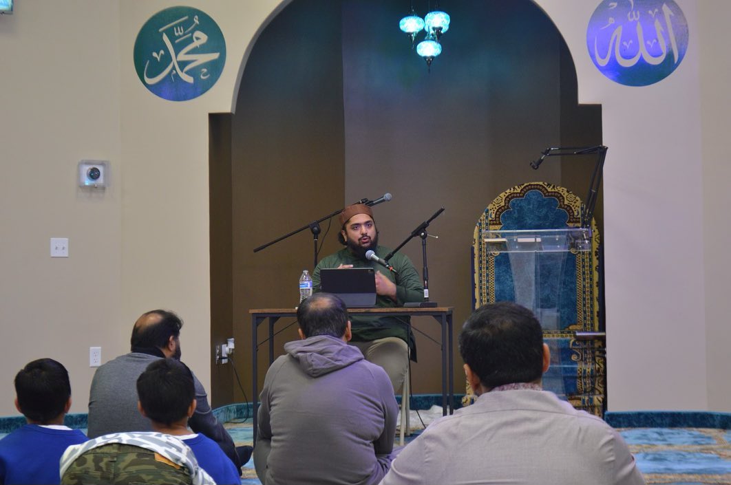 Halaqah gathering inside Islamic Center of Owings Mills