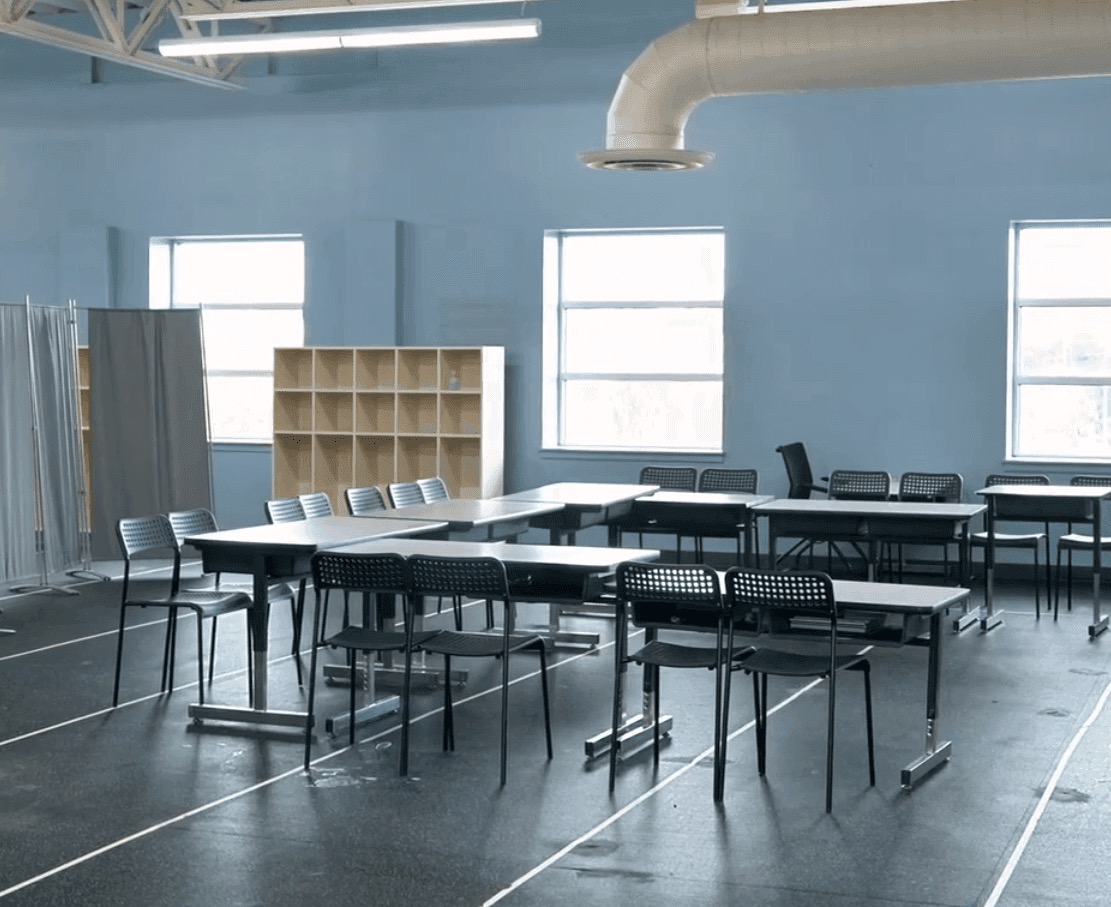 Islamic Center of Tacoma classroom with tables and chairs arranged for learning