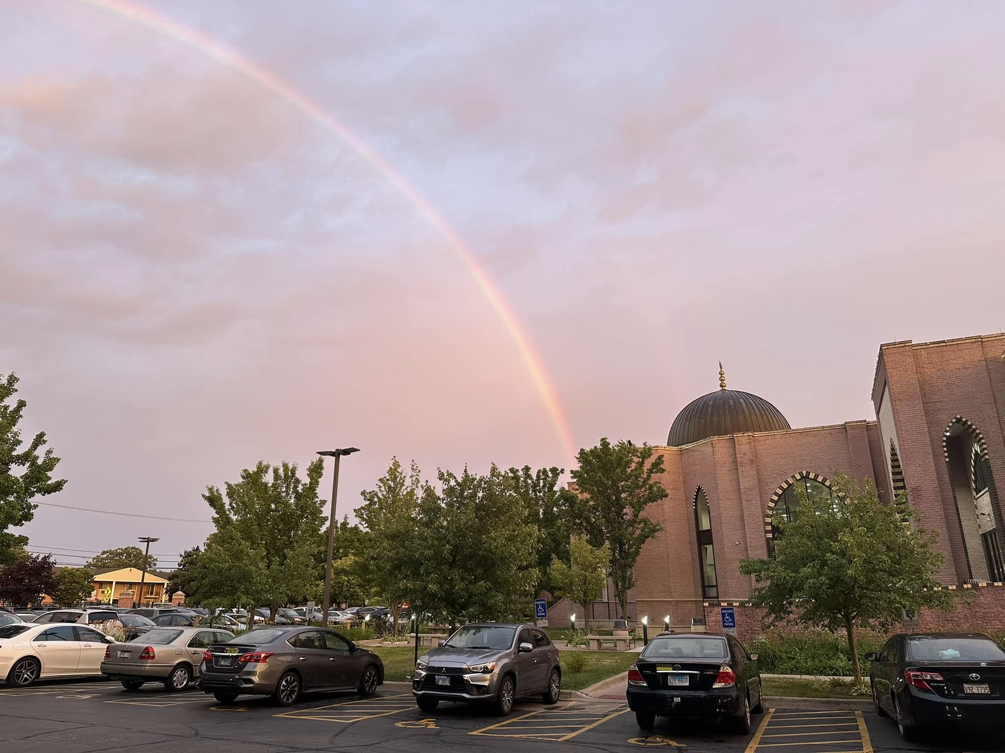 Islamic Community Center of Des Plaines exterior and dome in Des Plaines, IL