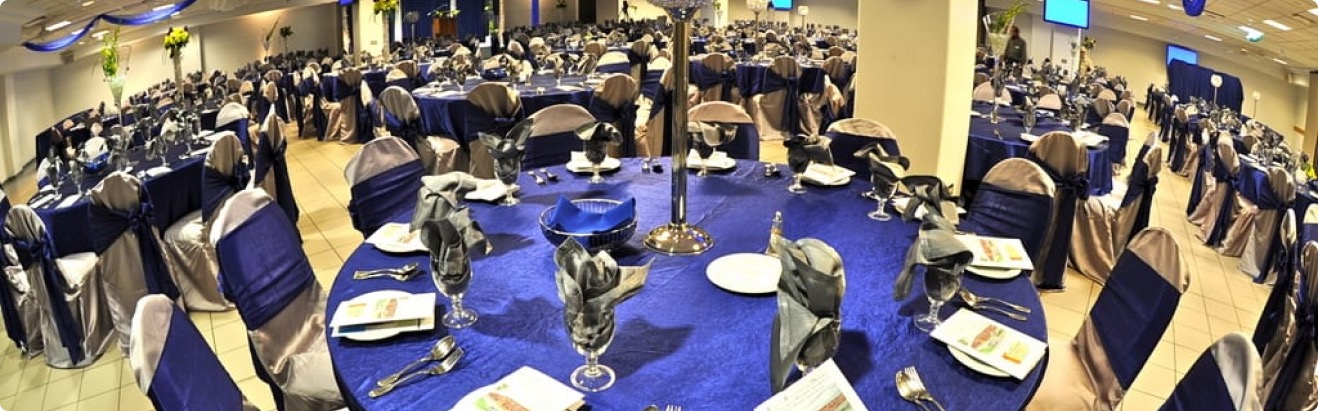 Islamic Foundation banquet hall arranged for a community event