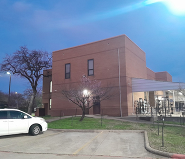 Evening exterior of Arlington Center Masjid