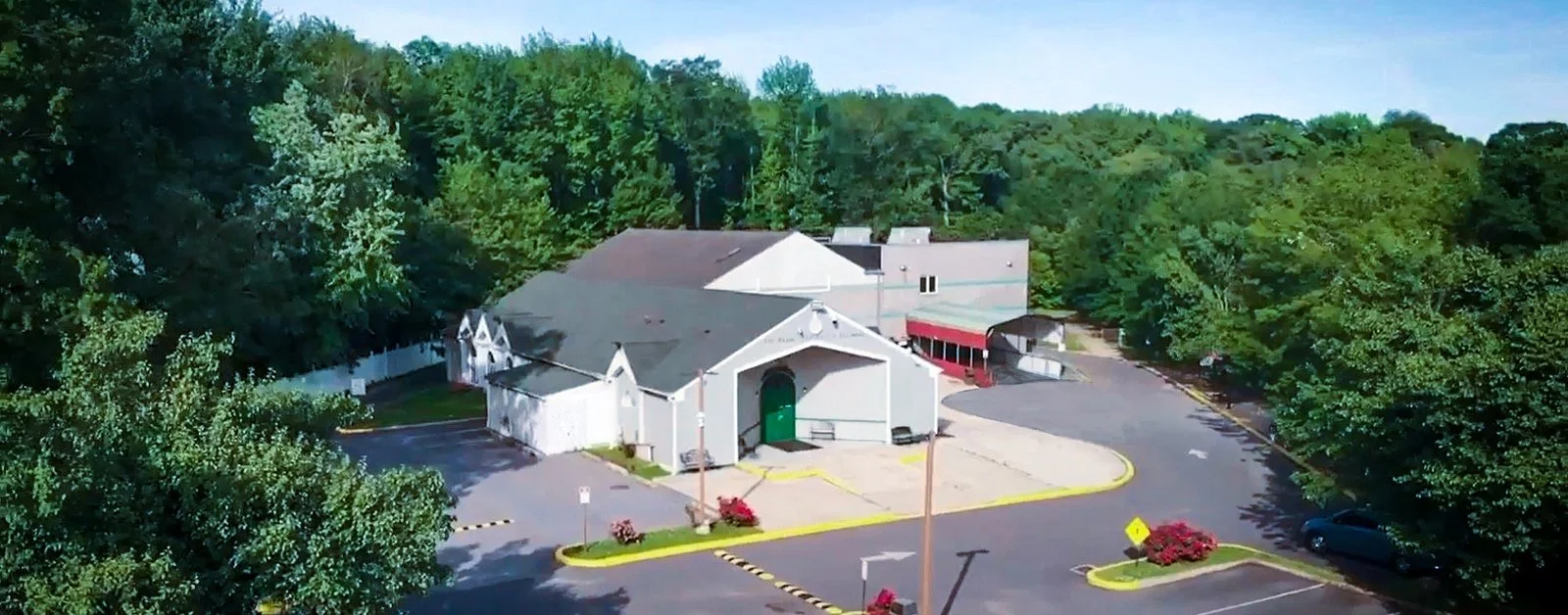 Islamic Society of Delaware Masjid Ibraheem aerial campus in Newark, Delaware