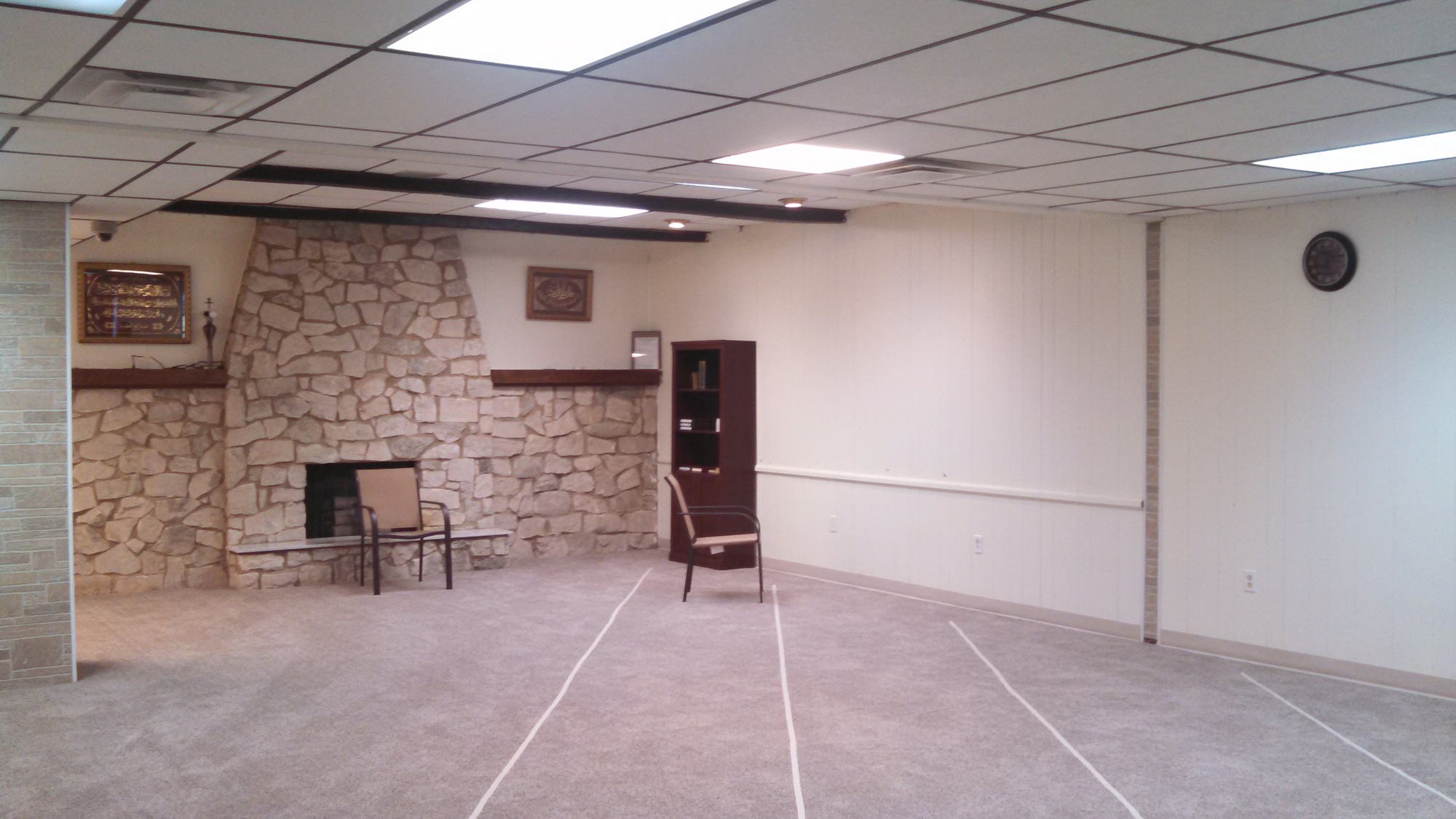 Islamic Society of Great Lima prayer room in Lima, OH