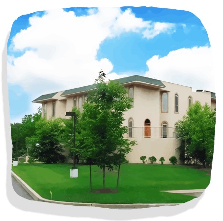 Islamic Society of Monmouth County mosque exterior on Red Hill Road