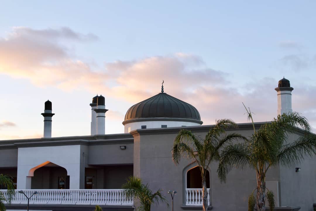 Islamic Society of Orange County masjid exterior and dome in Garden Grove