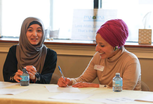 Women participating in a Madina Institute community program