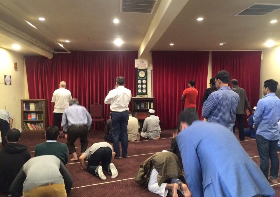 Madina Islamic Center prayer space in Norwalk, CA
