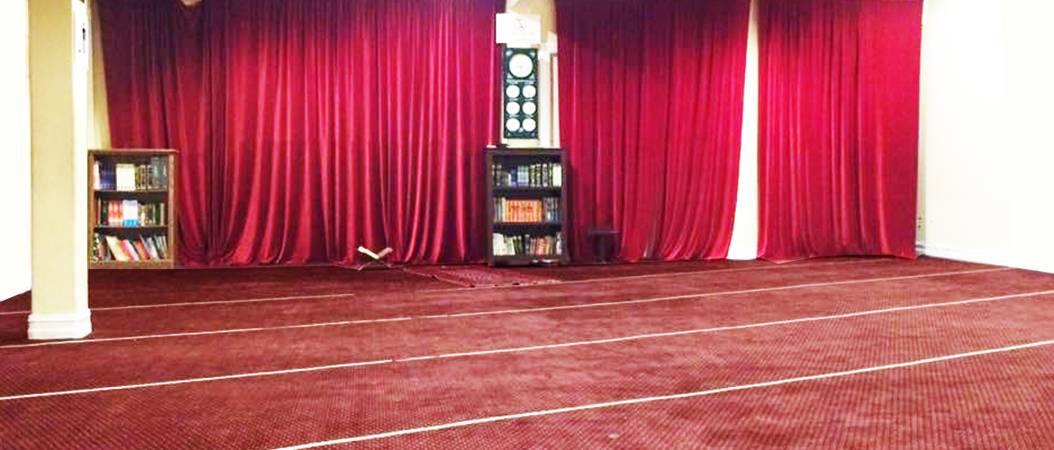 Madina Islamic Center prayer hall in Norwalk, CA