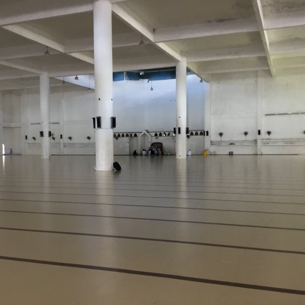 Interior prayer hall at Masjid Abu Bakr in Denver