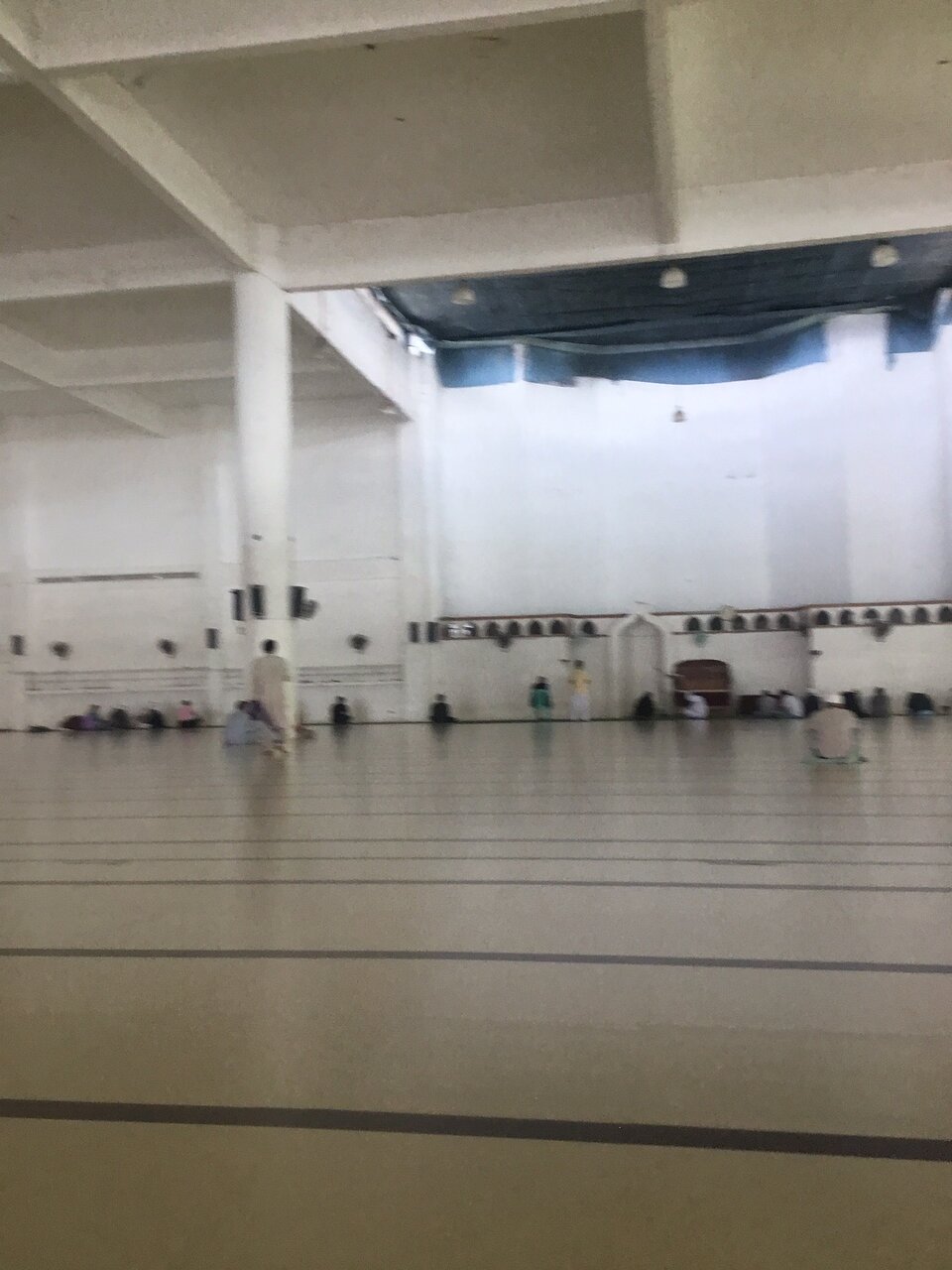 Masjid Abu Bakr prayer space facing the mihrab in Denver