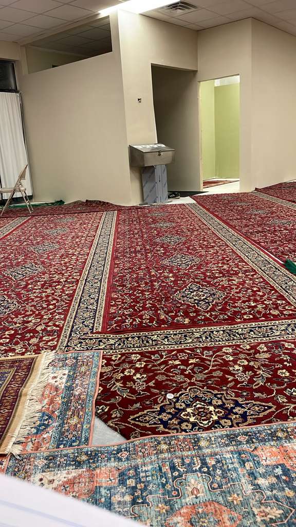 Masjid Al-Ikhlas prayer hall in San Antonio, TX