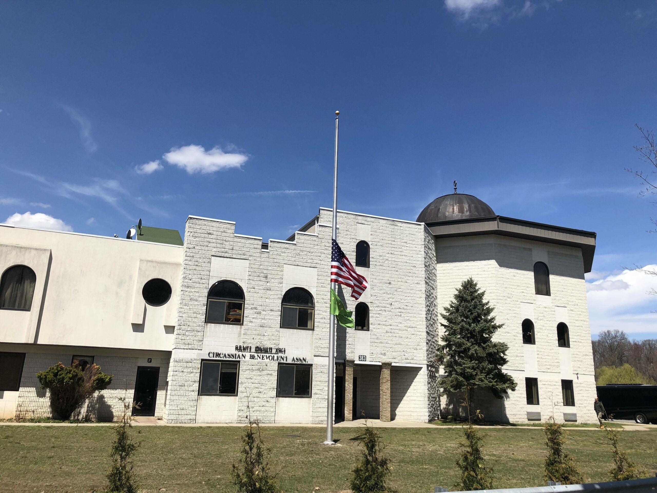 Masjid Al-Nasr exterior in Wayne, NJ