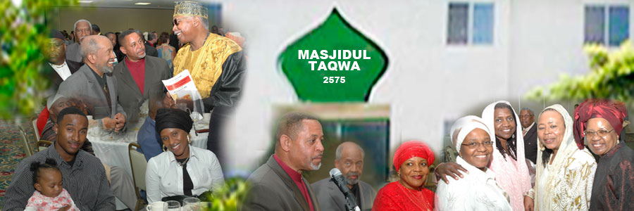 Official Masjidul Taqwa San Diego community and mosque banner
