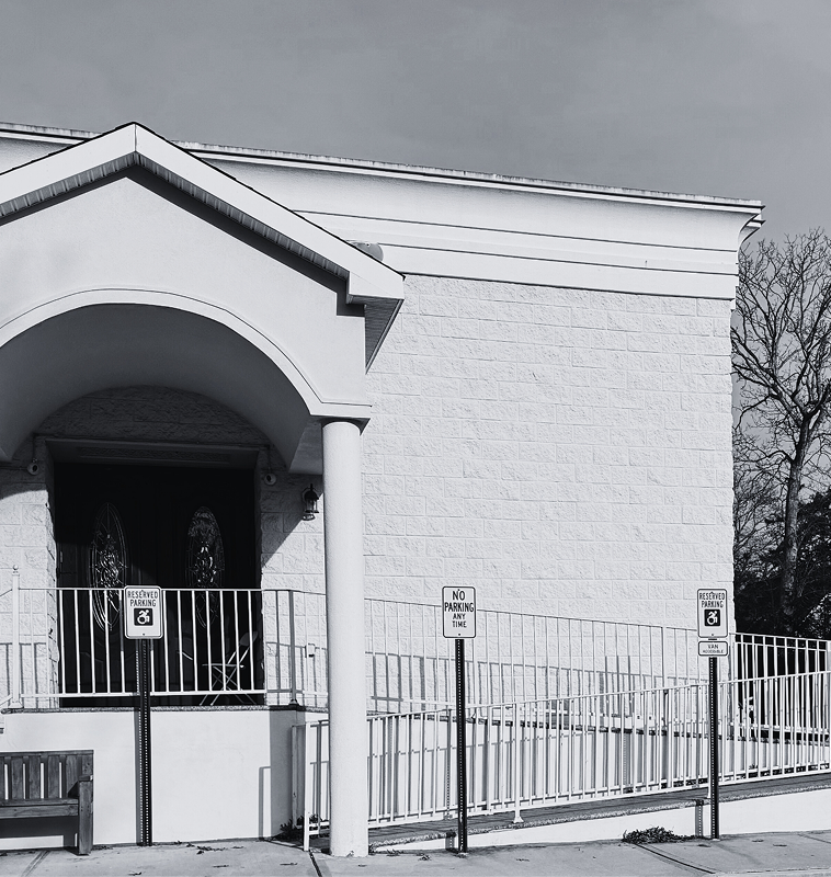 Masjid Allahu Akbar exterior in Wyandanch, NY
