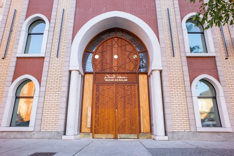 Masjid as-Salaam entrance on Central Avenue in Albany