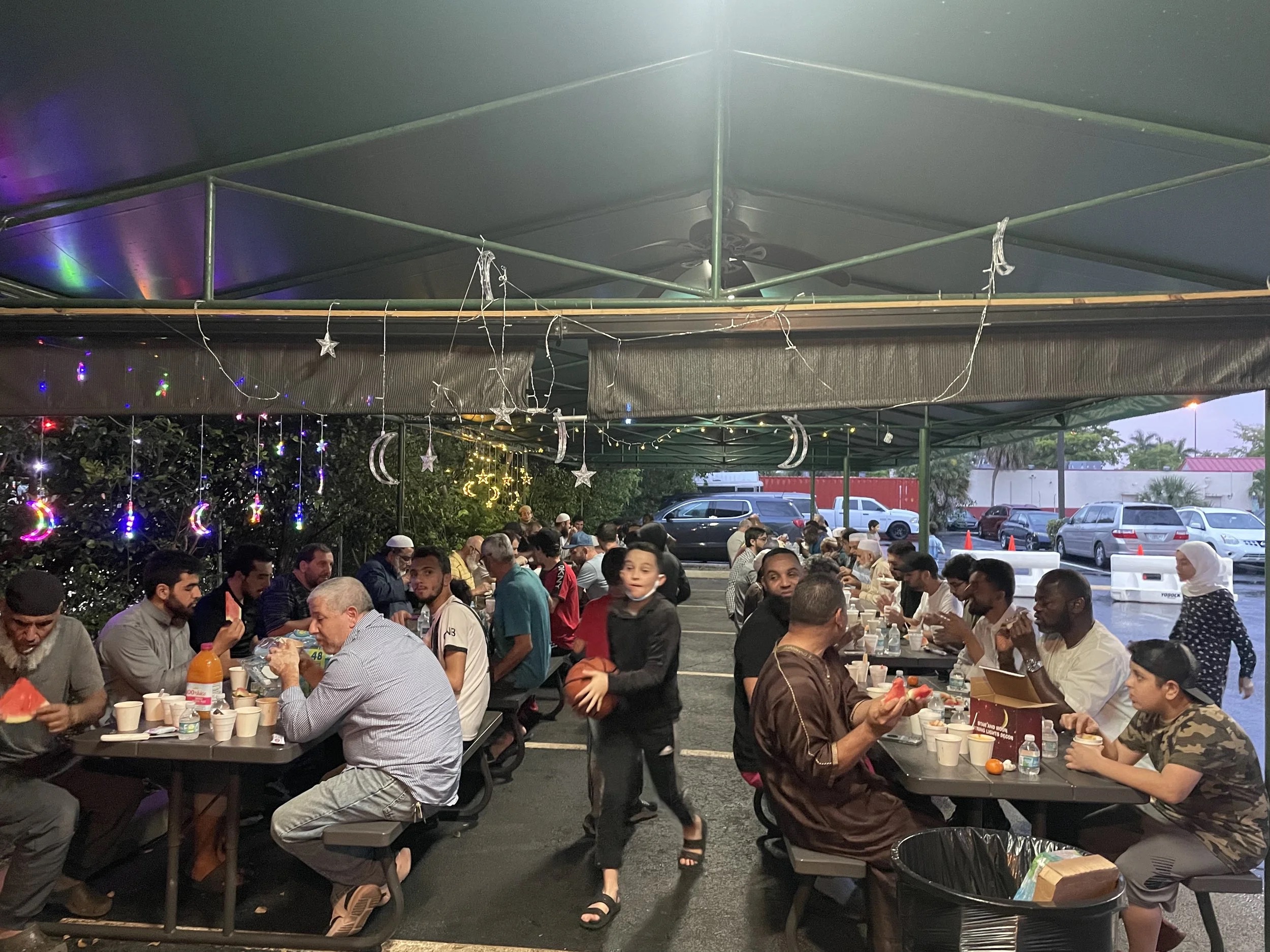 Iftar community gathering at Masjid As-Sunnah An-Nabawiyyah Miami