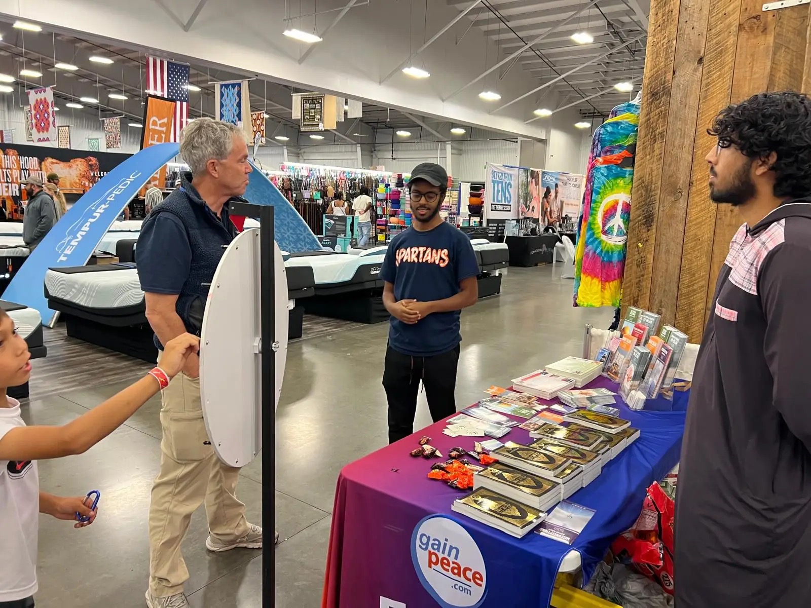 Islamic Center of Richmond dawah booth at a community event