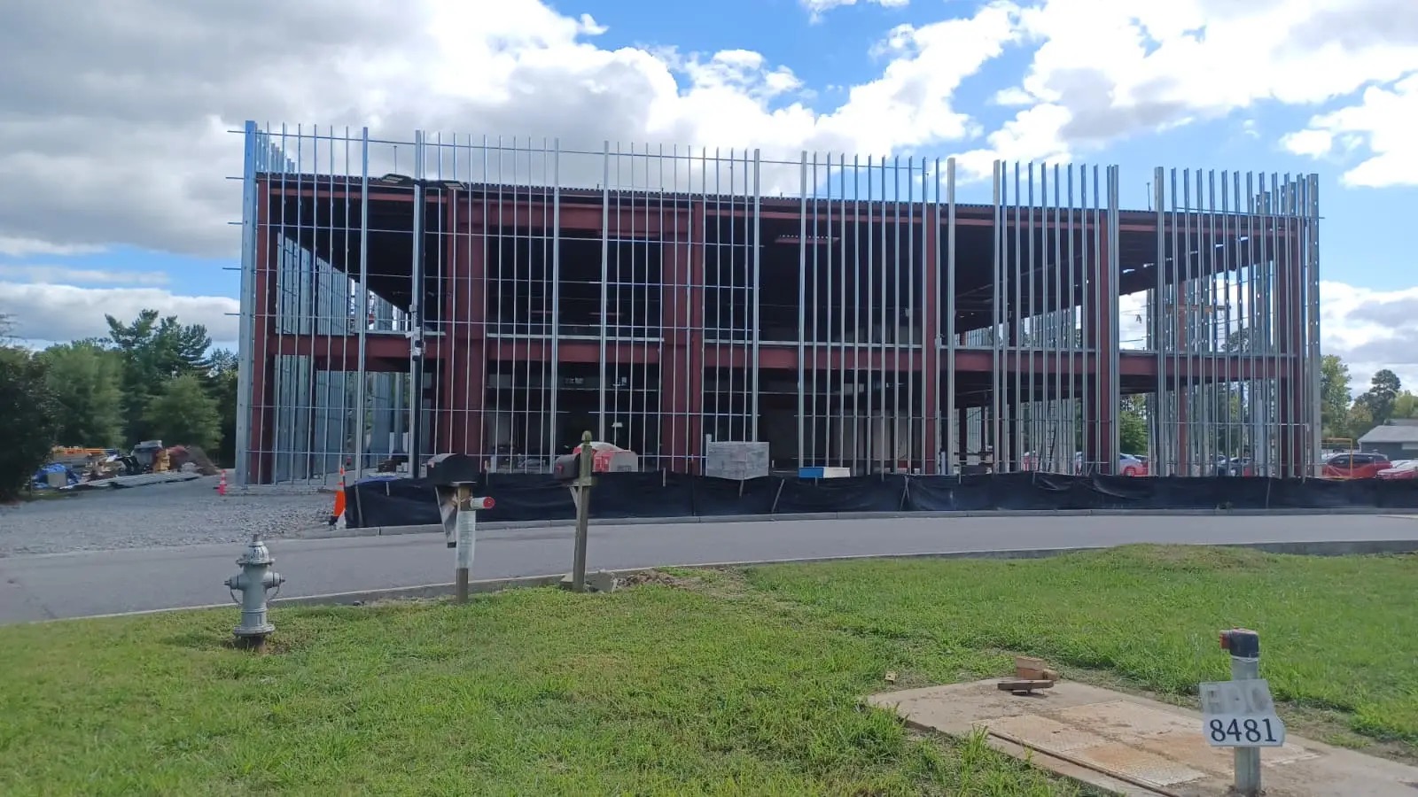 Islamic Center of Richmond campus expansion structure beside the existing masjid building