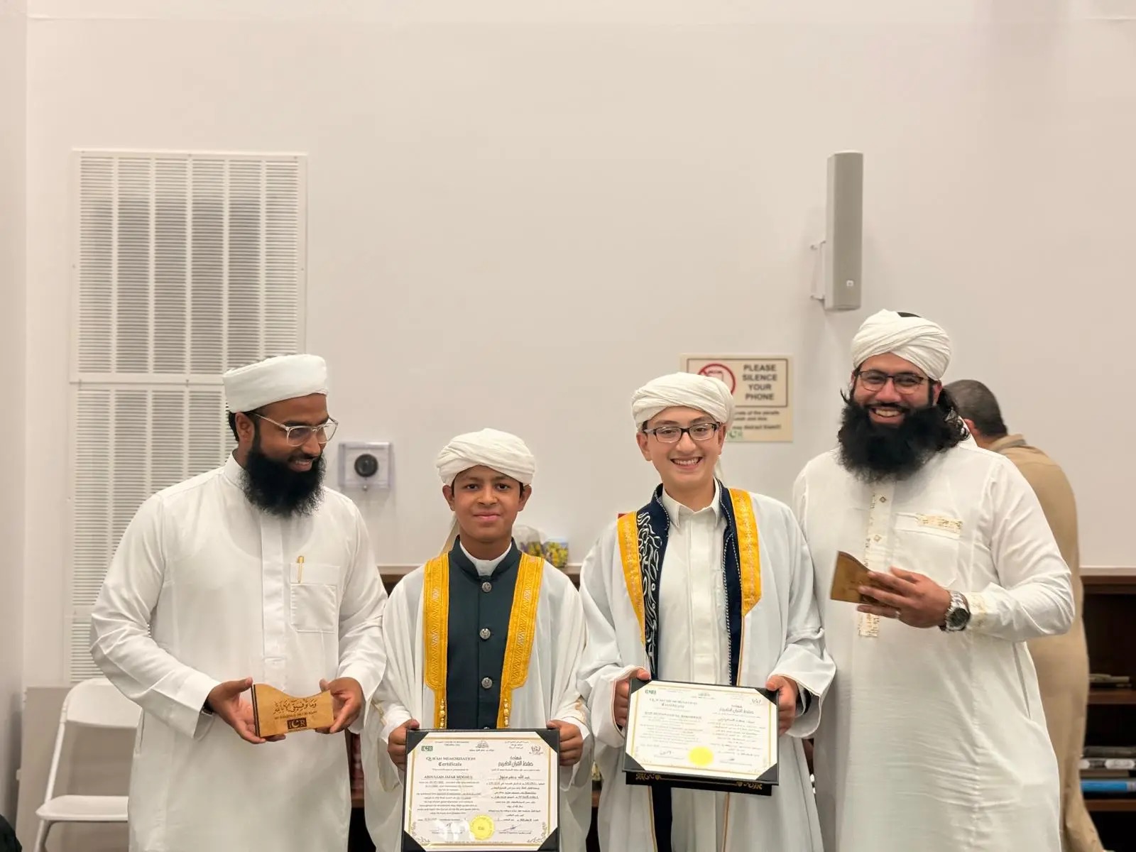 Hifz graduation gathering inside Masjid Yusuf