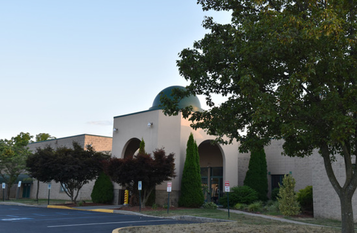 Exterior entrance of Muslim Association of Lehigh Valley in Whitehall