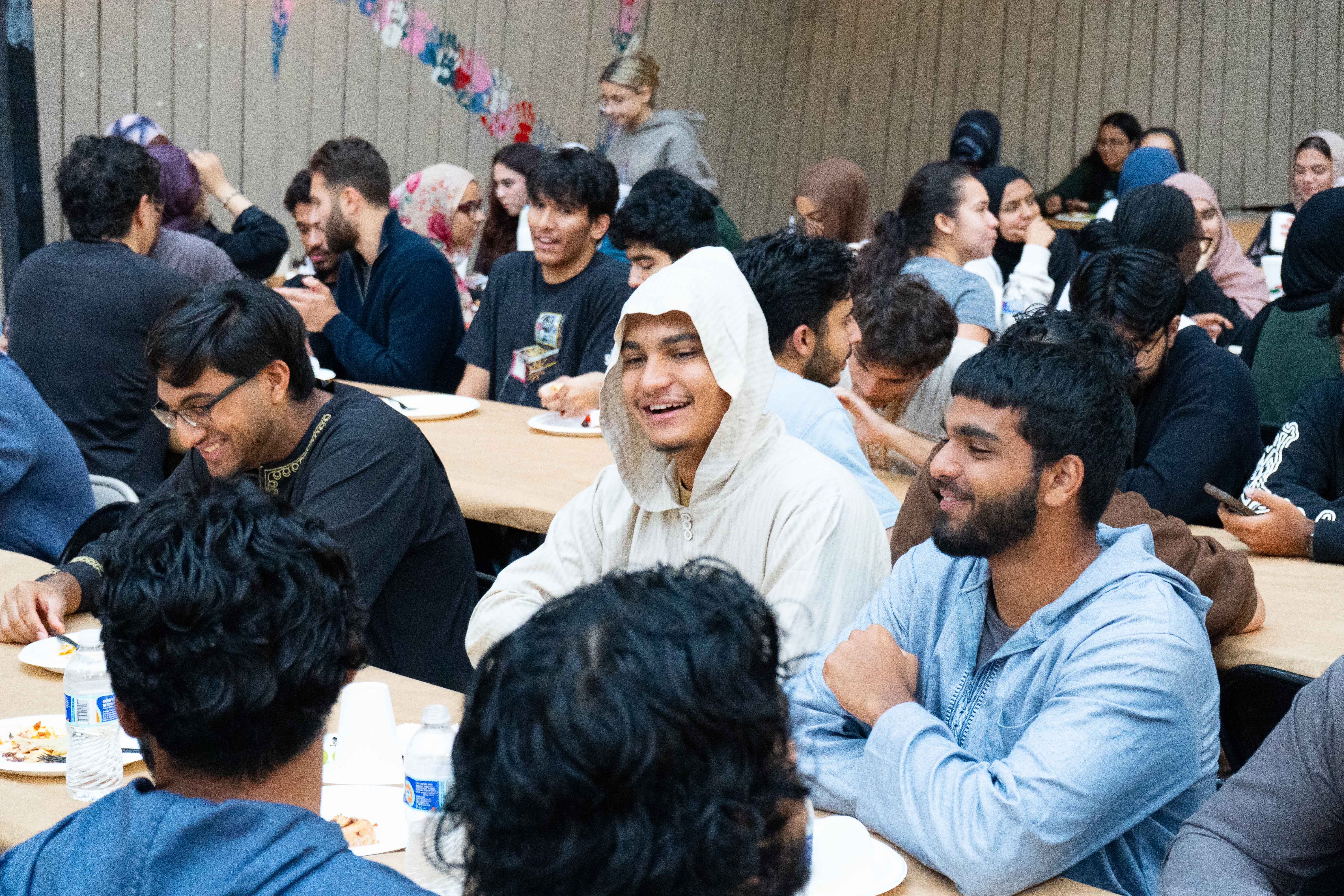 Nueces Mosque community gathering with students and families in Austin