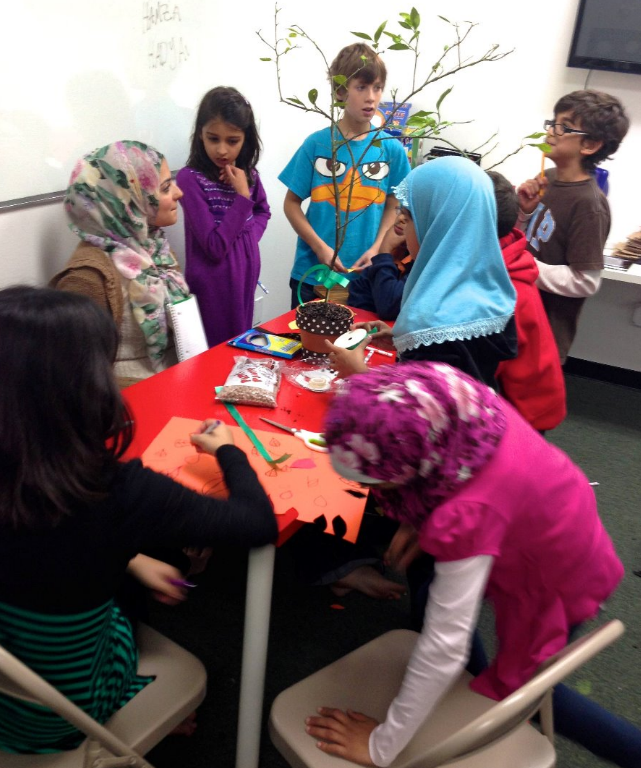 Peace Academy classroom activity in Redlands, CA