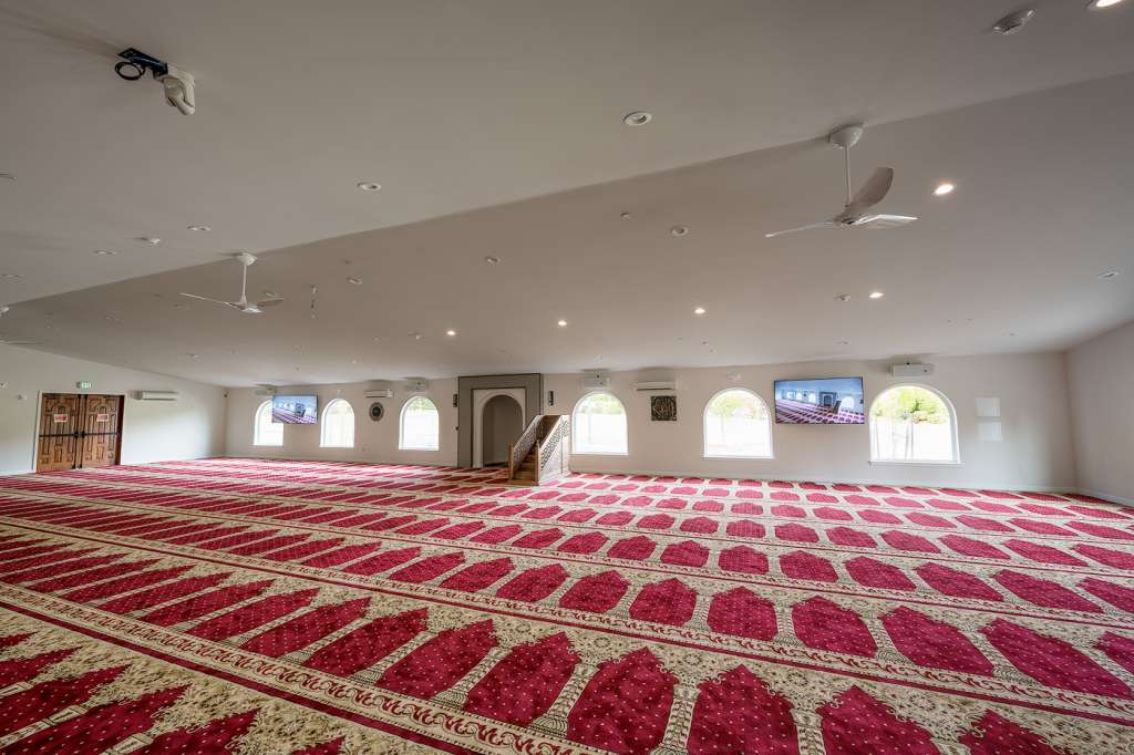 Sammamish Mosque interior gathering space from the official Masjid Programs page