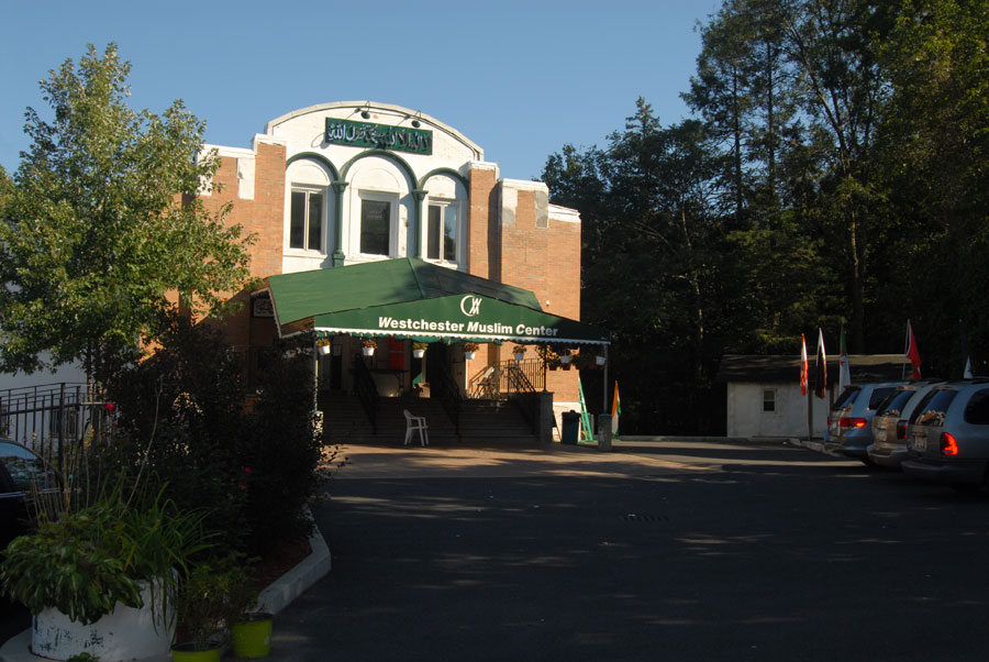 Westchester Muslim Center building and entrance in Mount Vernon, NY