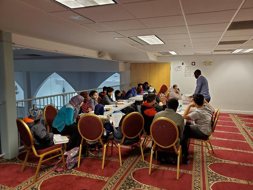 Worcester Islamic Center Sunday school classroom in the masjid